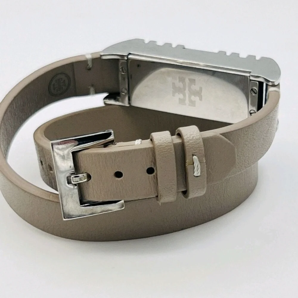 Tory Burch Taupe Double Wrap Fitbit Bracelet EUC